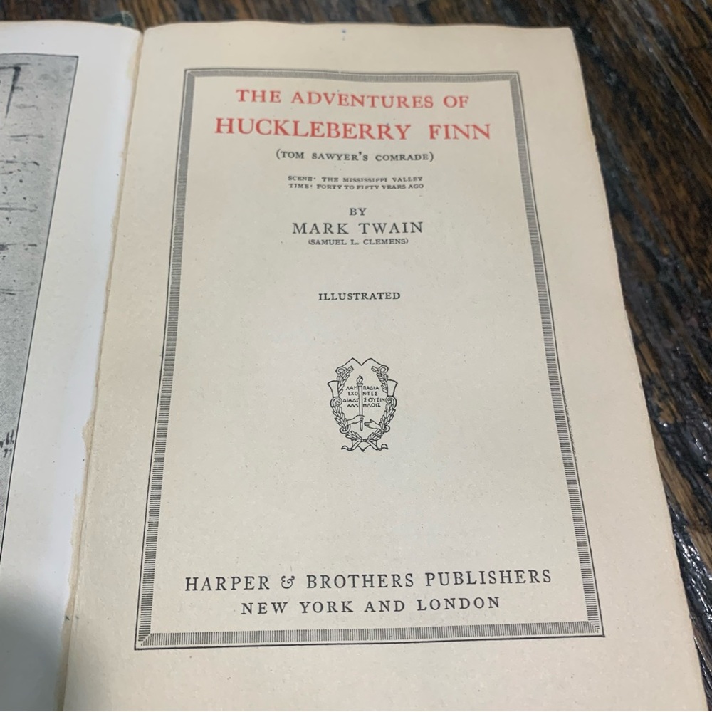 Mark Twain Huckleberry Finn Vol 13 Vintage Collectible Hardcover Book - Picture 8 of 16